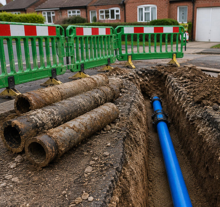 Old Water Main Removal and Replacement